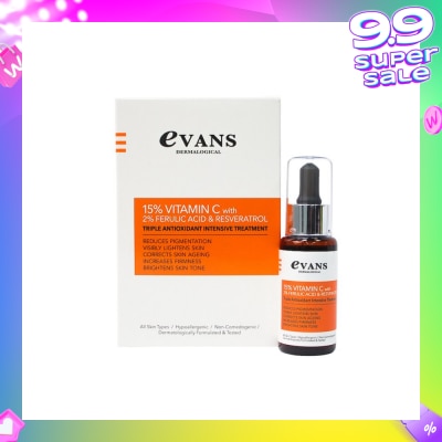 EVANS 15% Vitamin C with 2% Ferulic Acid & Resveratrol 30ml