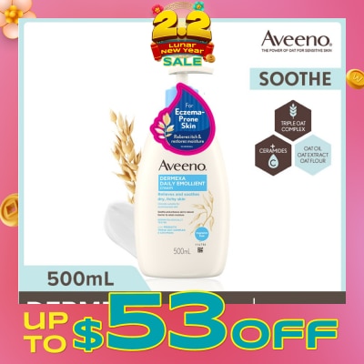 AVEENO Dermexa Daily Embollient Body Cream (Relieves & Soothes Dry Itchy Skin) 500ml