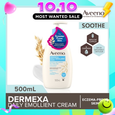 AVEENO Dermexa Daily Embollient Body Cream (Relieves & Soothes Dry Itchy Skin) 500ml image