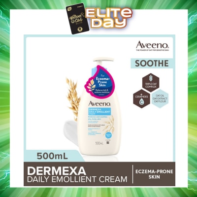 AVEENO - Dermexa Daily Embollient Body Cream (Relieves & Soothes Dry Itchy Skin) 500ml