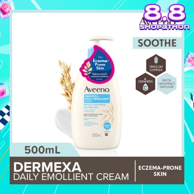 AVEENO Dermexa Daily Embollient Body Cream (Relieves & Soothes Dry Itchy Skin) 500ml