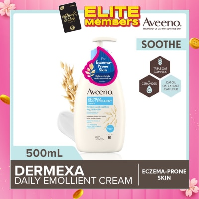 AVEENO Dermexa Daily Embollient Body Cream (Relieves & Soothes Dry Itchy Skin) 500ml
