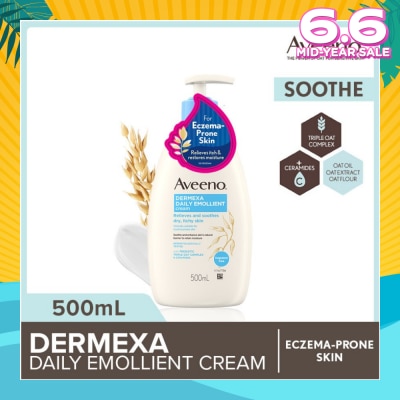 AVEENO Dermexa Daily Embollient Body Cream (Relieves & Soothes Dry Itchy Skin) 500ml