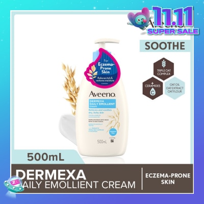 AVEENO Dermexa Daily Embollient Body Cream (Relieves & Soothes Dry Itchy Skin) 500ml