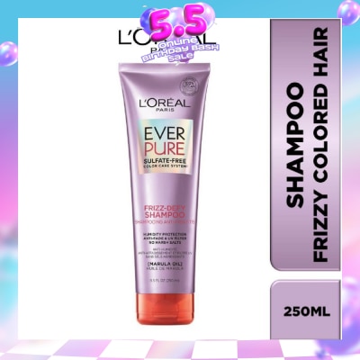 LOREAL PARIS HAIR EXPERT - Everpure Frizz-Defy Smoothing Sulfate-free Shampoo (For Dry and Frizzy Hair) 250ml