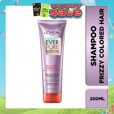 LOREAL PARIS HAIR EXPERT - Everpure Frizz-Defy Smoothing Sulfate-free Shampoo (For Dry and Frizzy Hair) 250ml