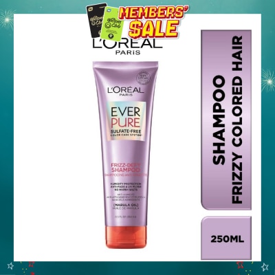 LOREAL PARIS HAIR EXPERT - Everpure Frizz-Defy Smoothing Sulfate-free Shampoo (For Dry and Frizzy Hair) 250ml