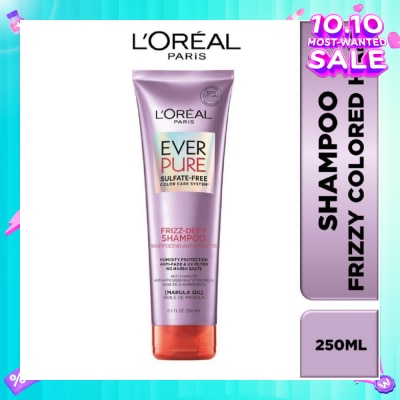 LOREAL PARIS HAIR EXPERT Everpure Frizz-Defy Smoothing Sulfate-free Shampoo (For Dry and Frizzy Hair) 250ml
