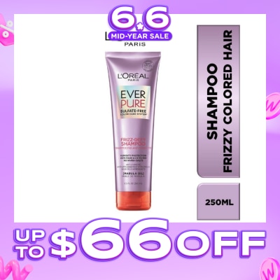 LOREAL PARIS HAIR EXPERT - Everpure Frizz-Defy Smoothing Sulfate-free Shampoo (For Dry and Frizzy Hair) 250ml