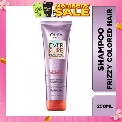 LOREAL PARIS HAIR EXPERT Everpure Frizz-Defy Smoothing Sulfate-free Shampoo (For Dry and Frizzy Hair) 250ml