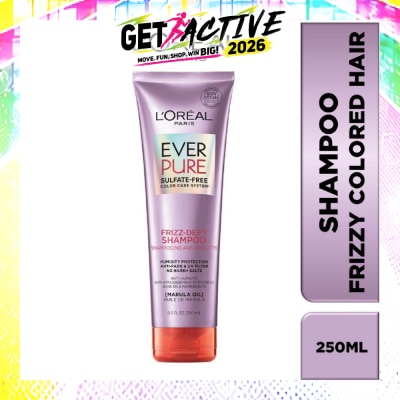 LOREAL PARIS HAIR EXPERT - Everpure Frizz-Defy Smoothing Sulfate-free Shampoo (For Dry and Frizzy Hair) 250ml image