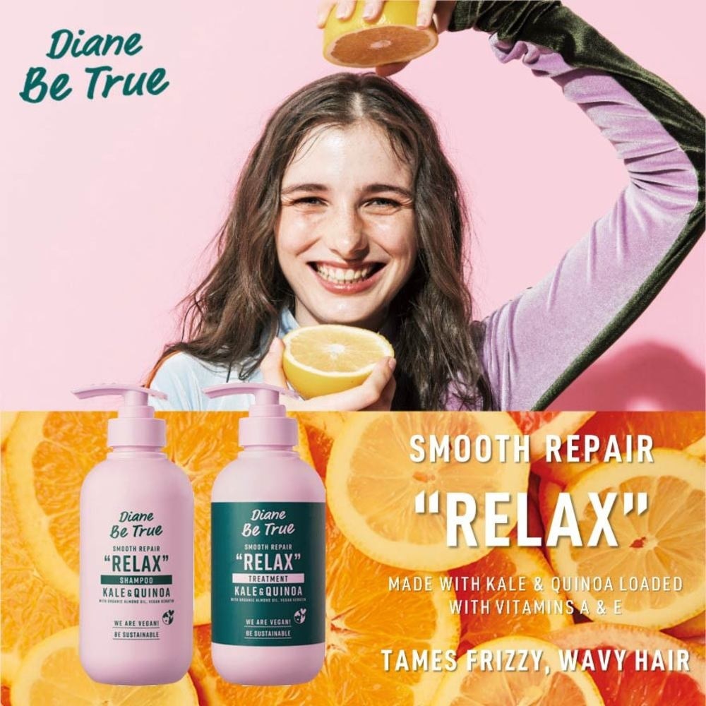 Be True Smooth Repair Relax Shampoo Kale & Quinoa 400ml