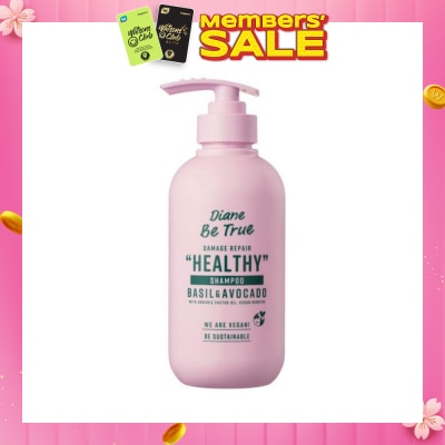 DIANE BE TRUE Be True Damage Repair Healthy Shampoo Basil & Avocado 400ml