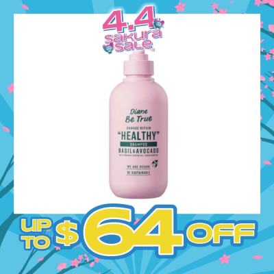 DIANE BE TRUE - Be True Damage Repair Healthy Shampoo Basil & Avocado 400ml