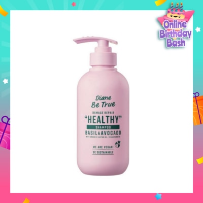 DIANE BE TRUE Be True Damage Repair Healthy Shampoo Basil & Avocado 400ml