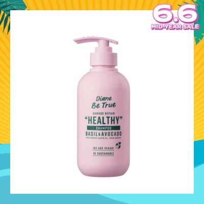 DIANE BE TRUE Be True Damage Repair Healthy Shampoo Basil & Avocado 400ml