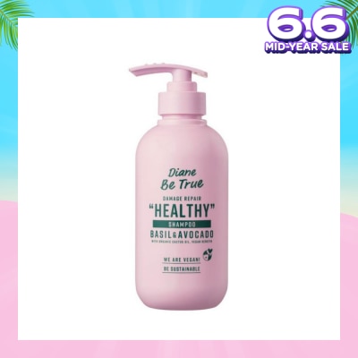 DIANE BE TRUE Be True Damage Repair Healthy Shampoo Basil & Avocado 400ml