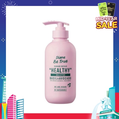 DIANE BE TRUE Be True Damage Repair Healthy Shampoo Basil & Avocado 400ml