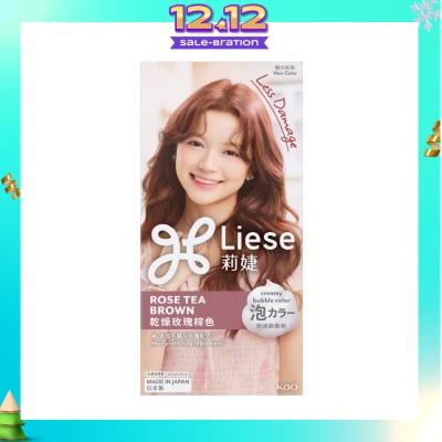 LIESE Creamy Bubble Rose Tea Brown (Easy DIY Foam Format) 1s