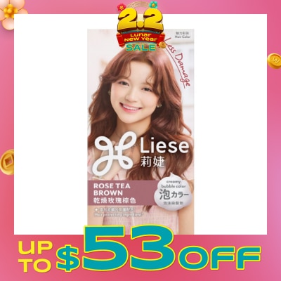 LIESE Creamy Bubble Rose Tea Brown (Easy DIY Foam Format) 1s