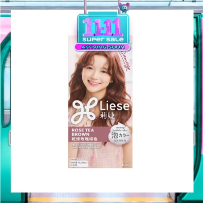 LIESE Creamy Bubble Rose Tea Brown (Easy DIY Foam Format) 1s image