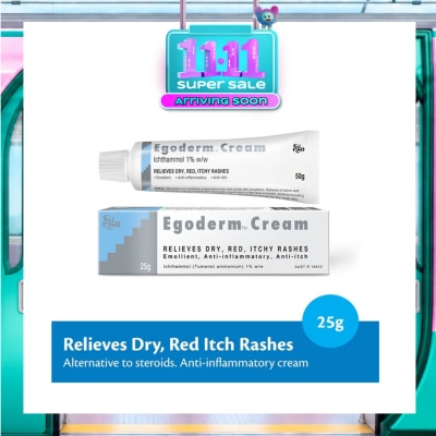 EGO QV Egoderm Cream (Relieves Dry + Red Itch Rashes) 25g image
