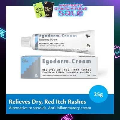 EGO QV Egoderm Cream (Relieves Dry + Red Itch Rashes) 25g