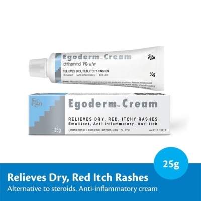 EGO QV Egoderm Cream (Relieves Dry + Red Itch Rashes) 25g | First Aid ...