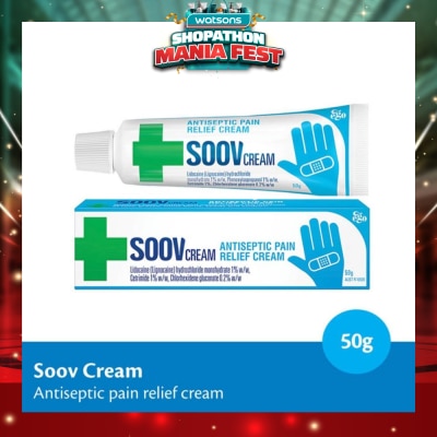 EGO QV - Soov Cream (Antiseptic Pain Relief Cream) 50g