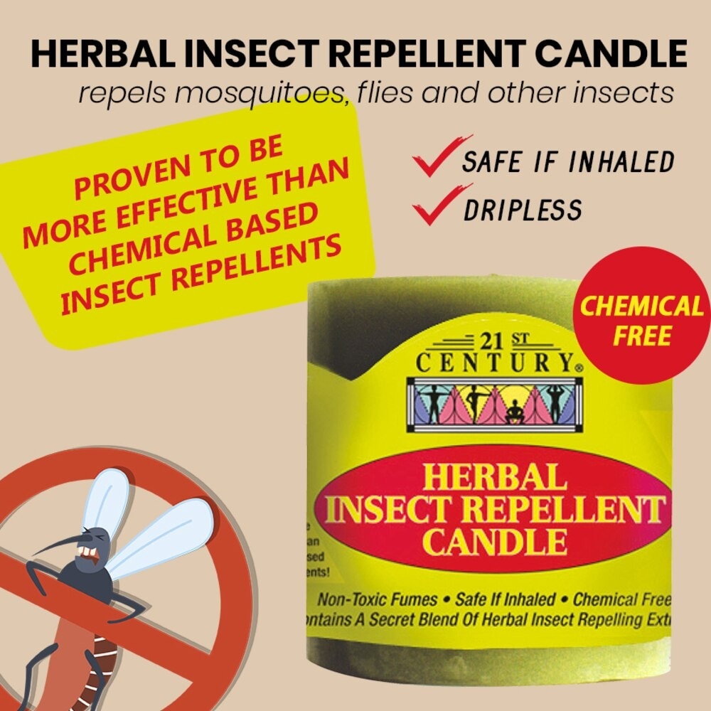 Herbal Chemical-Free Insect Repellent Candle (For Outdoor & Indoor Use) 300g