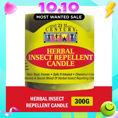 21ST CENTURY Herbal Chemical Free Insect Repellent Candle (For Outdoor & Indoor Use) 300g image