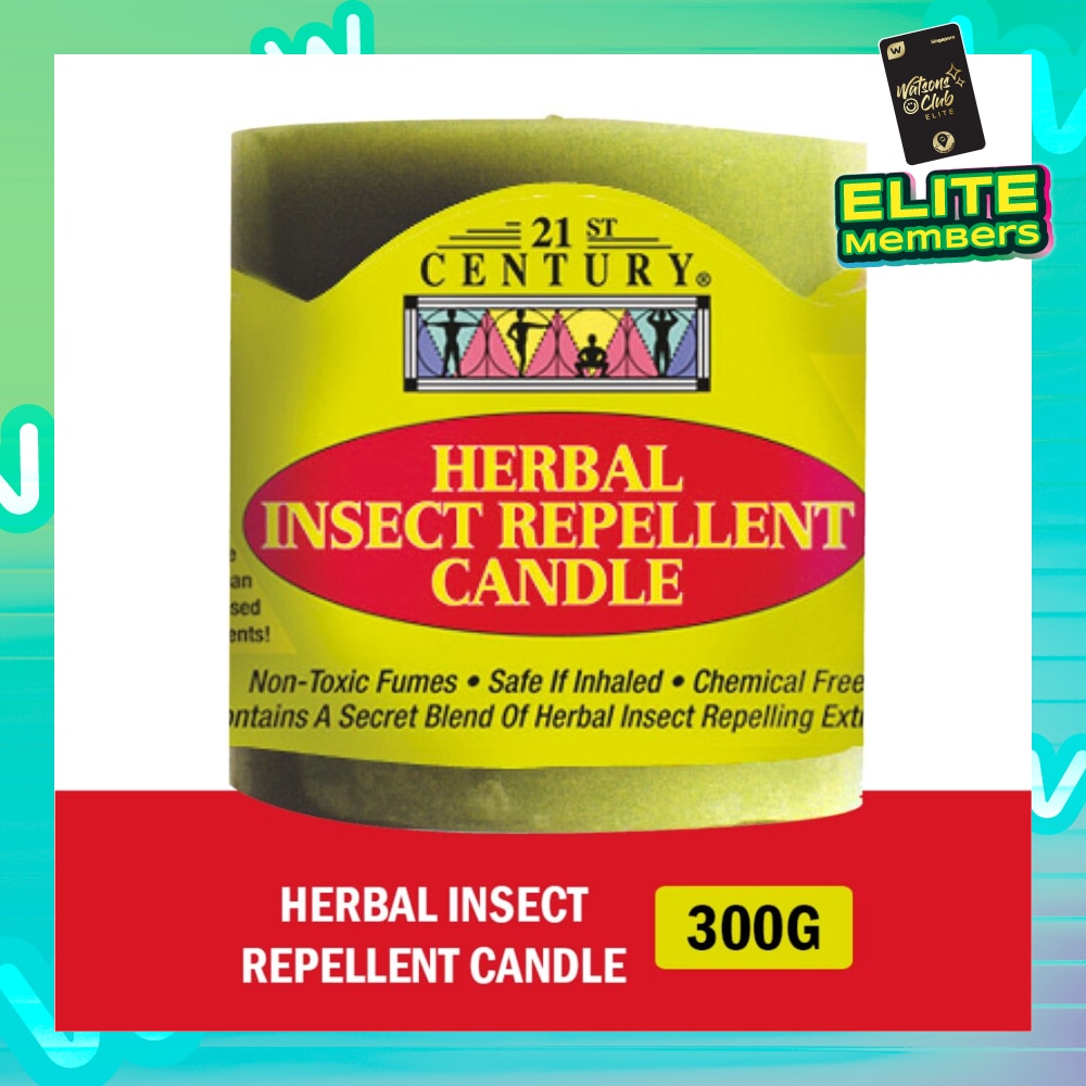 Herbal Chemical-Free Insect Repellent Candle (For Outdoor & Indoor Use) 300g