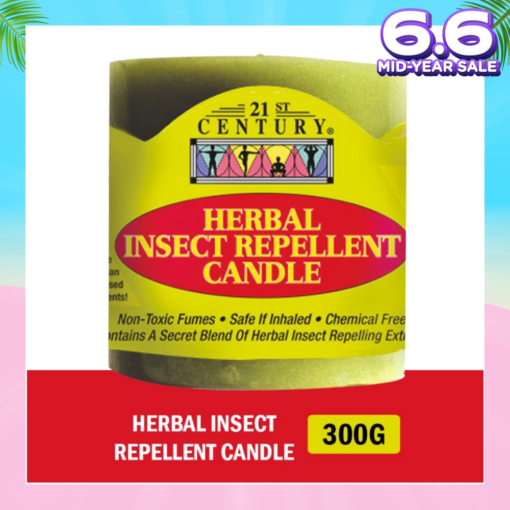 Herbal Chemical-Free Insect Repellent Candle (For Outdoor & Indoor Use) 300g