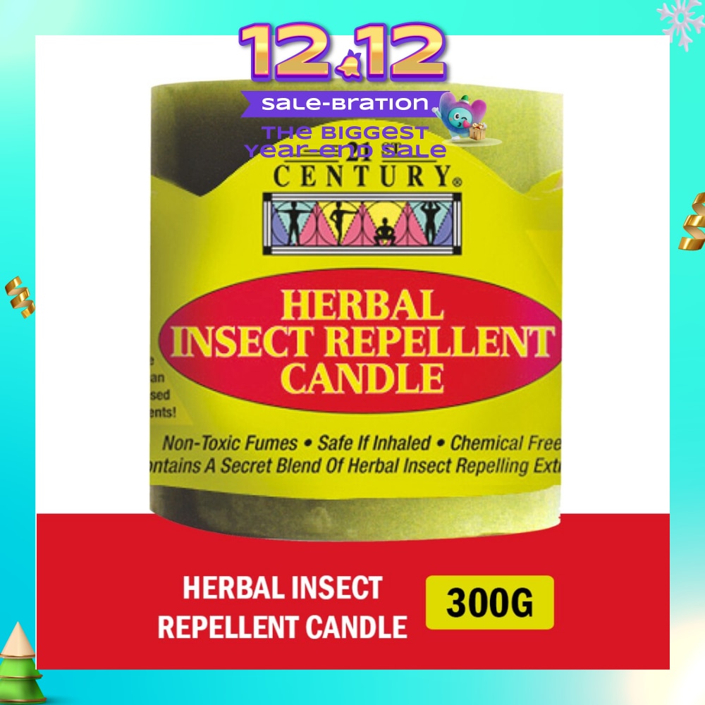 Herbal Chemical-Free Insect Repellent Candle (For Outdoor & Indoor Use) 300g