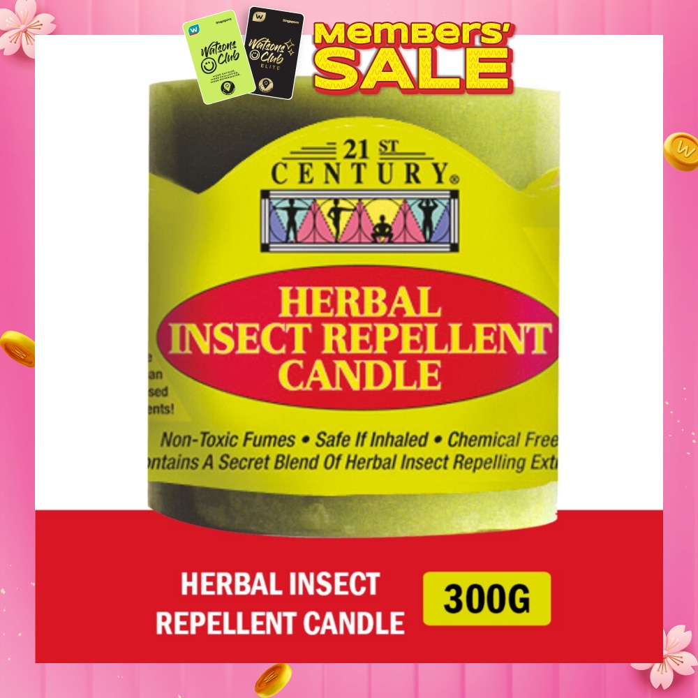 Herbal Chemical-Free Insect Repellent Candle (For Outdoor & Indoor Use) 300g