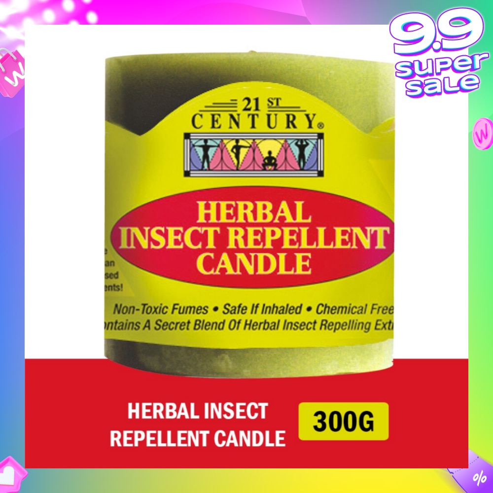 Herbal Chemical-Free Insect Repellent Candle (For Outdoor & Indoor Use) 300g
