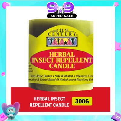 21ST CENTURY - Herbal Chemical-Free Insect Repellent Candle (For Outdoor & Indoor Use) 300g image