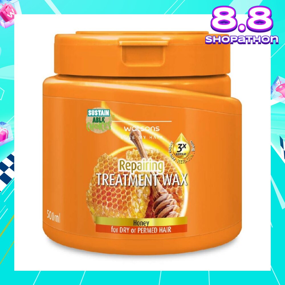 Honey Repairing Hair Treatment Wax for Dry and Permed Hair 500ml