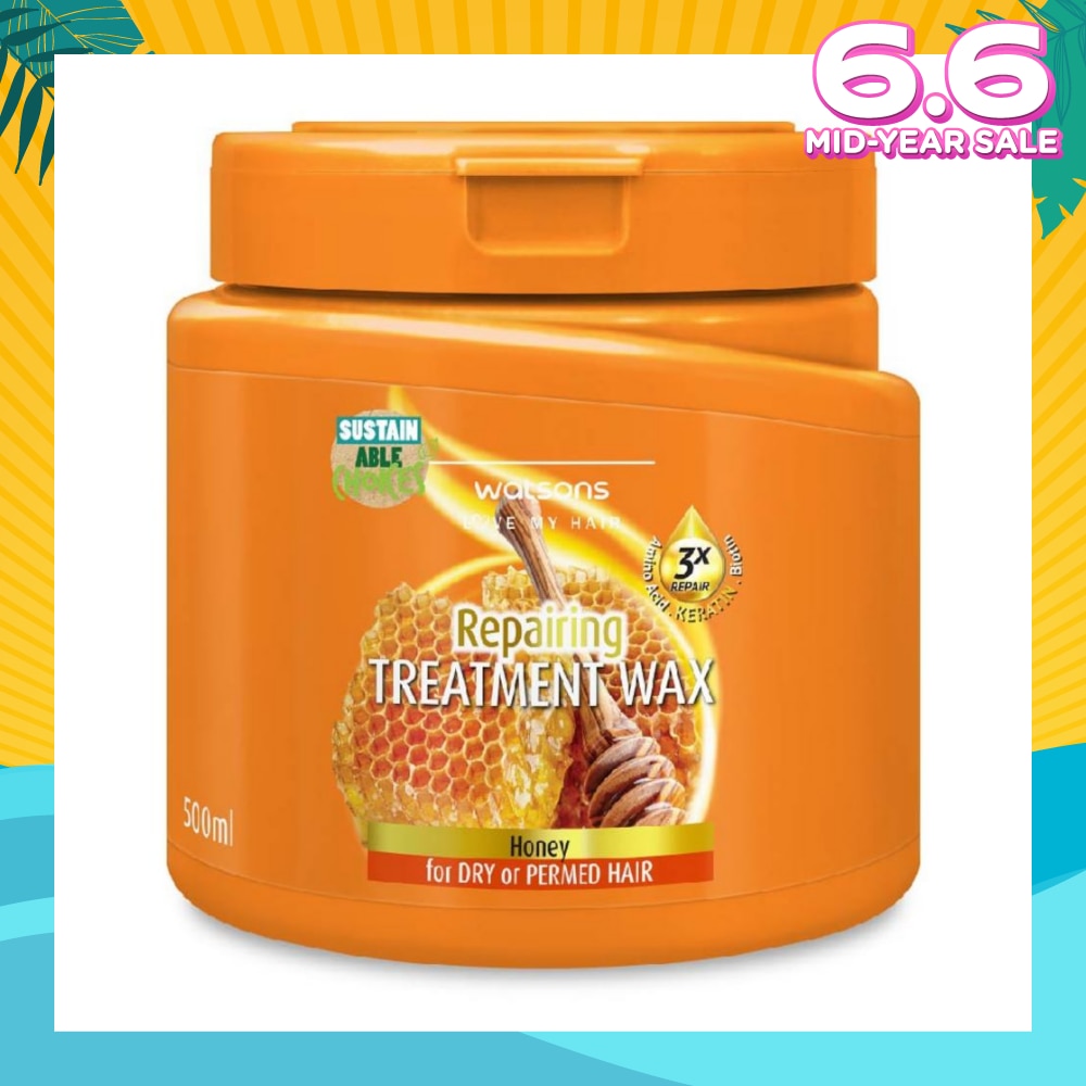 Honey Repairing Hair Treatment Wax for Dry and Permed Hair 500ml