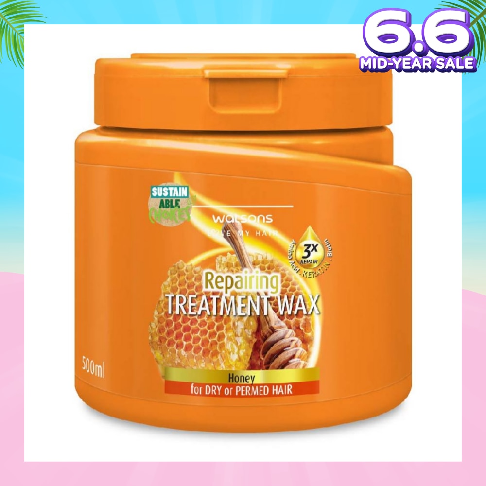 Honey Repairing Hair Treatment Wax for Dry and Permed Hair 500ml