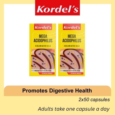KORDEL'S - Mega Acidophilus 50s Twinpack (Expiry: Apr`2027)
