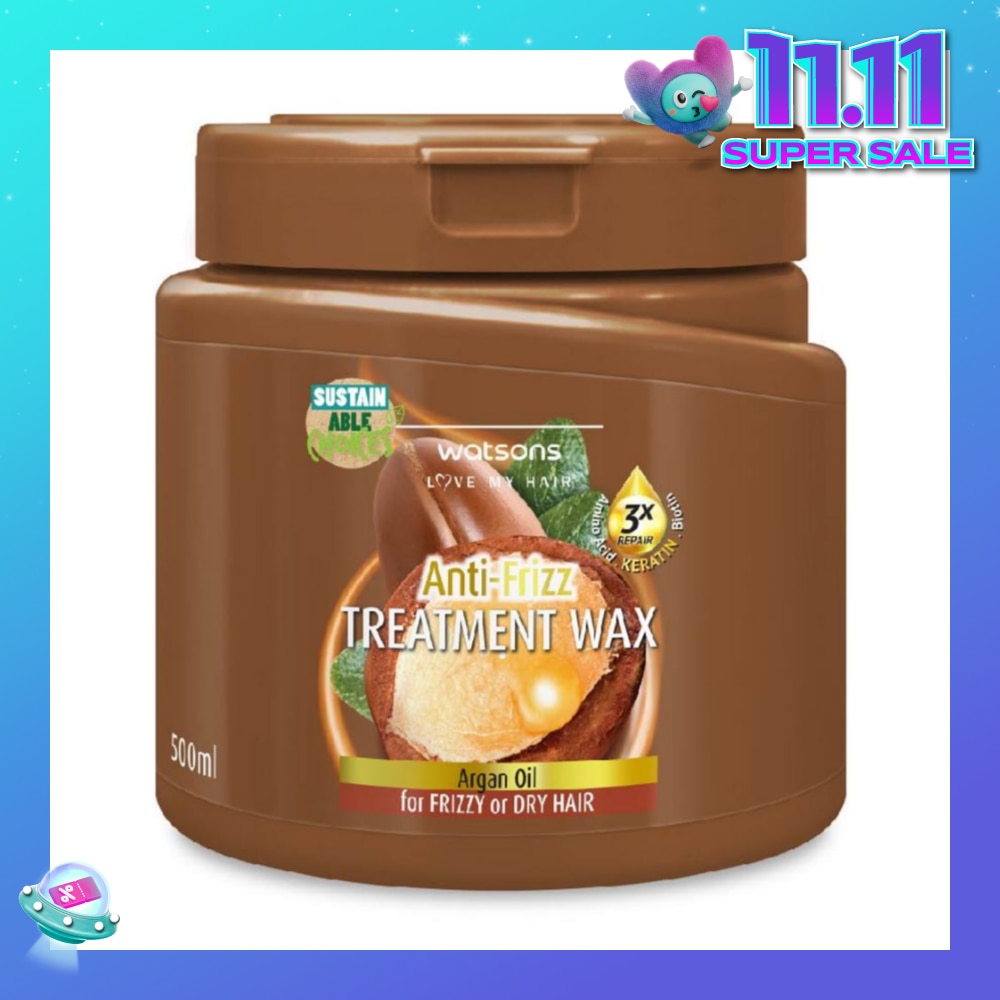 Argan Anti-Frizz Hair Treatment Wax for Frizzy or Dry Hair 500ml