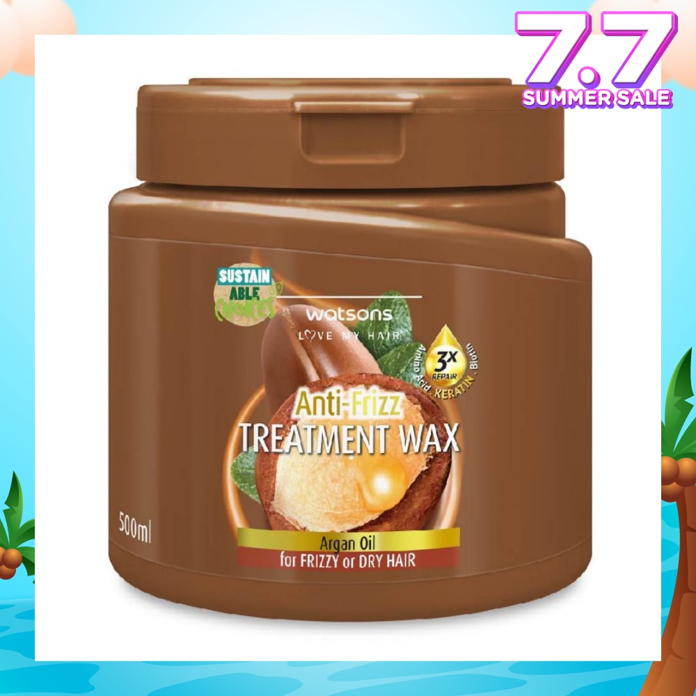 Argan Anti-Frizz Hair Treatment Wax for Frizzy or Dry Hair 500ml
