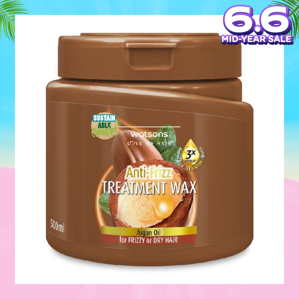 Argan Anti-Frizz Hair Treatment Wax for Frizzy or Dry Hair 500ml
