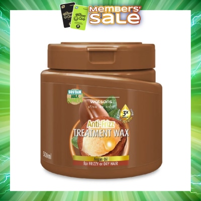 WATSONS - Argan Anti-Frizz Hair Treatment Wax for Frizzy or Dry Hair 500ml