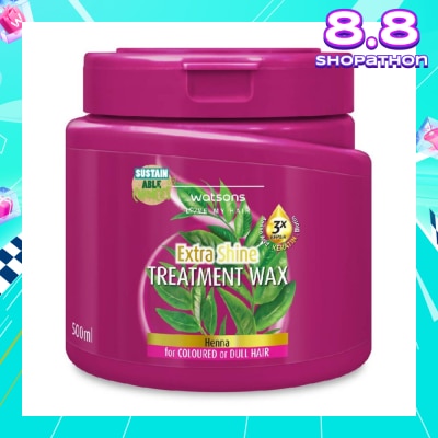 WATSONS Henna Extra Shine Hair Treatment Wax for coloured or Dull Hair 500ml