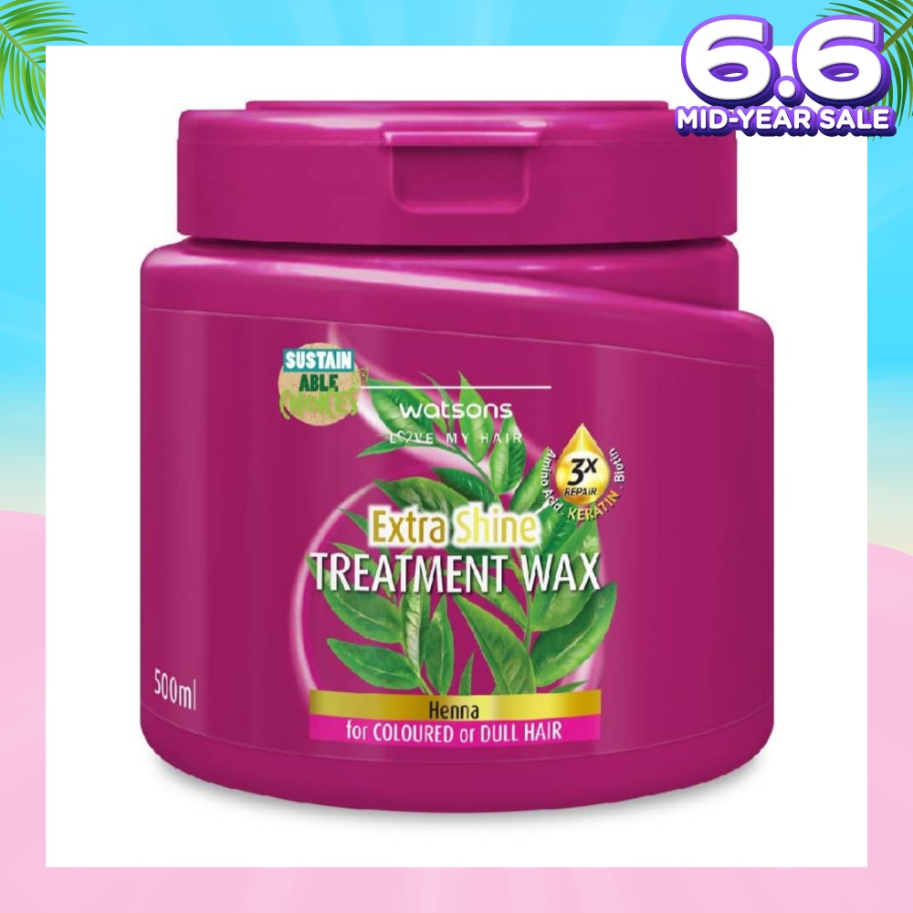 Henna Extra Shine Hair Treatment Wax for coloured or Dull Hair 500ml