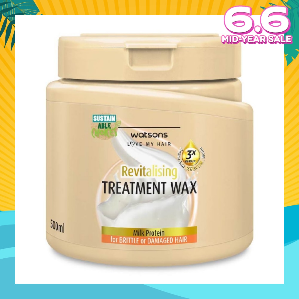 Milk Protein Revitalising Hair Treatment Wax for Brittle or Damaged Hair 500ml