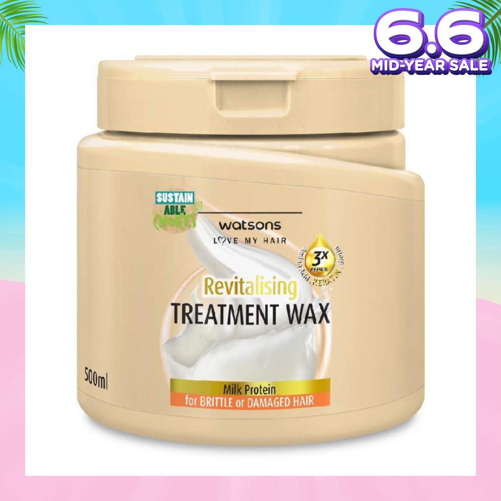 Milk Protein Revitalising Hair Treatment Wax for Brittle or Damaged Hair 500ml