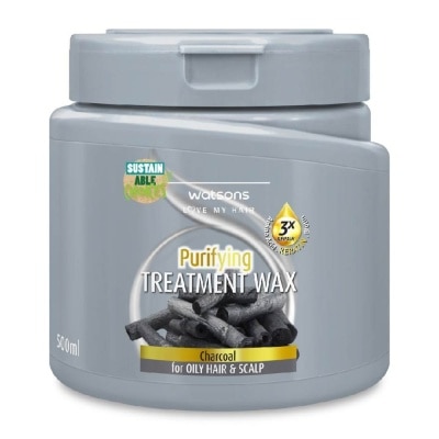 WATSONS Charcoal Purifying Hair Treatment Wax for Oily Hair and Scalp 500ml